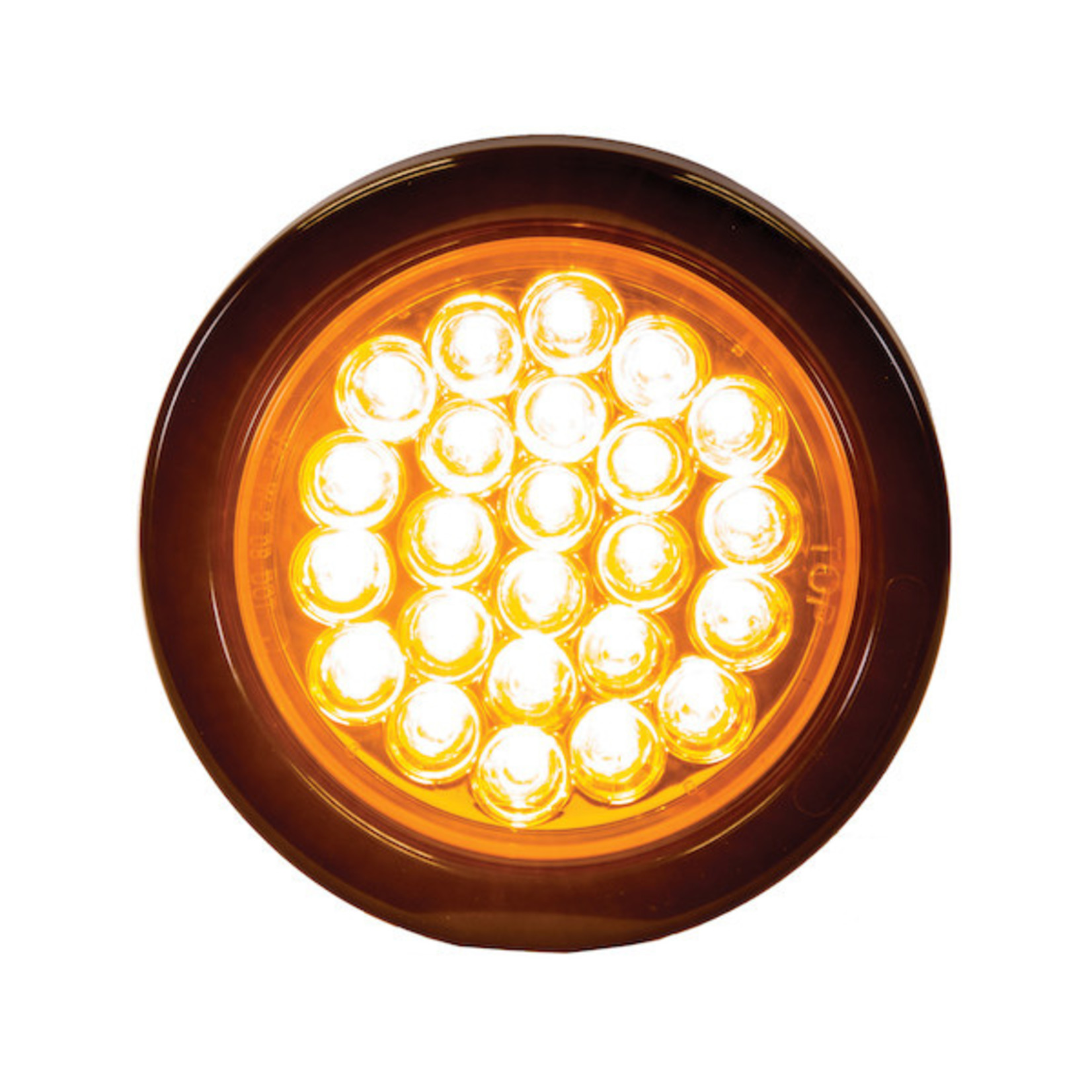 Buyers Products Company 4 Inch Amber Round Recessed Strobe With 24 LEDs