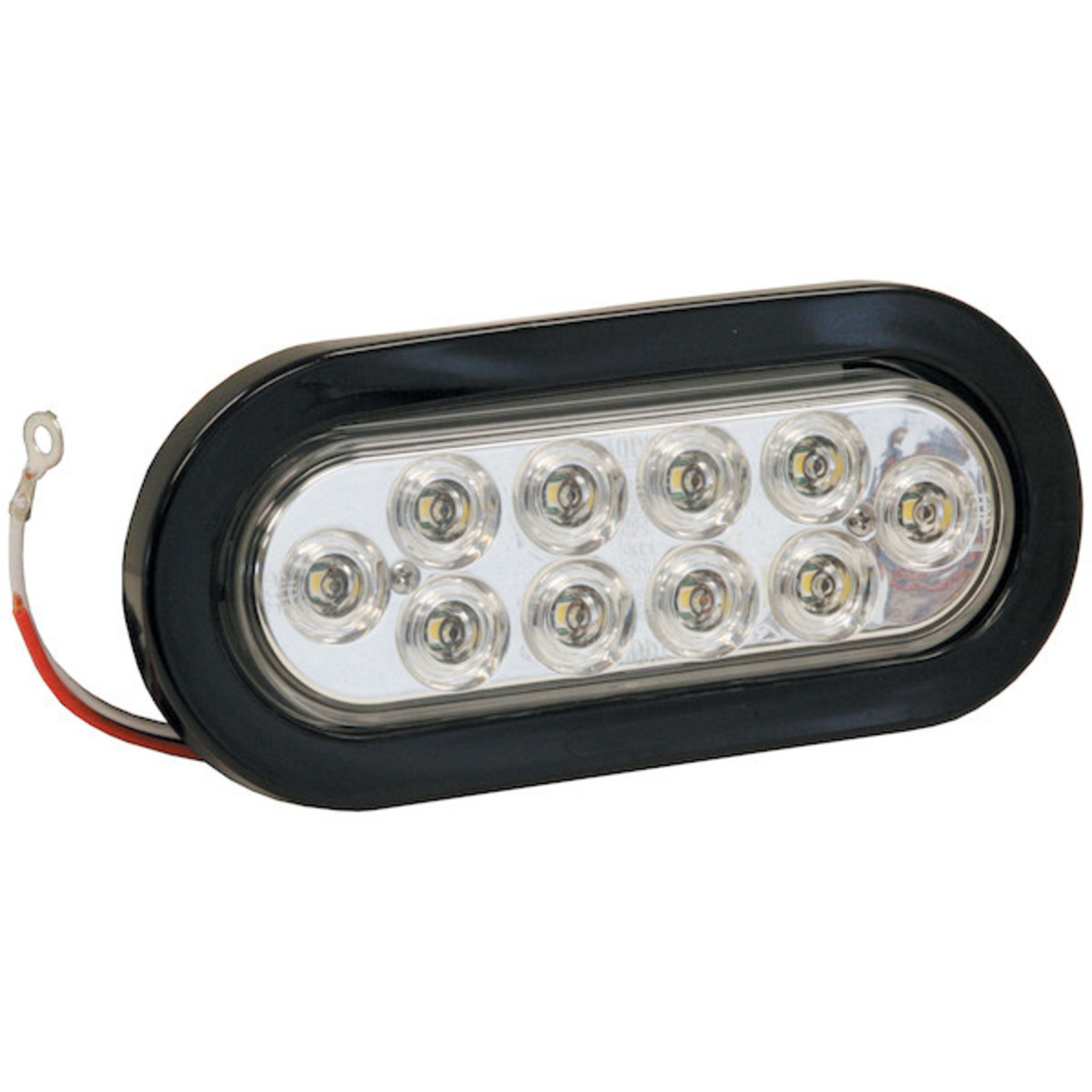 Buyers Products Company 6 Inch Clear Oval Backup Light Kit With 10 LEDs