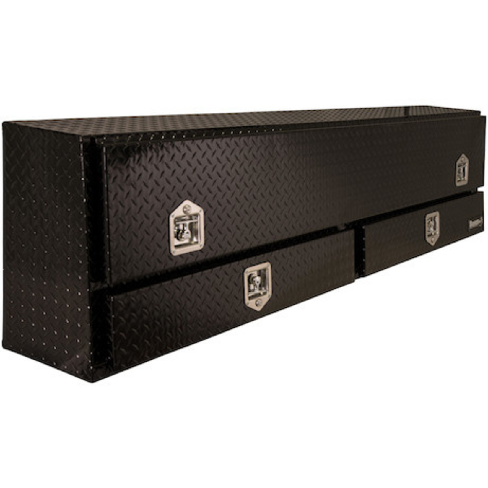 Buyers Products Company Black Diamond Tread Aluminum Contractor Truck Box with Lower Drawers Series