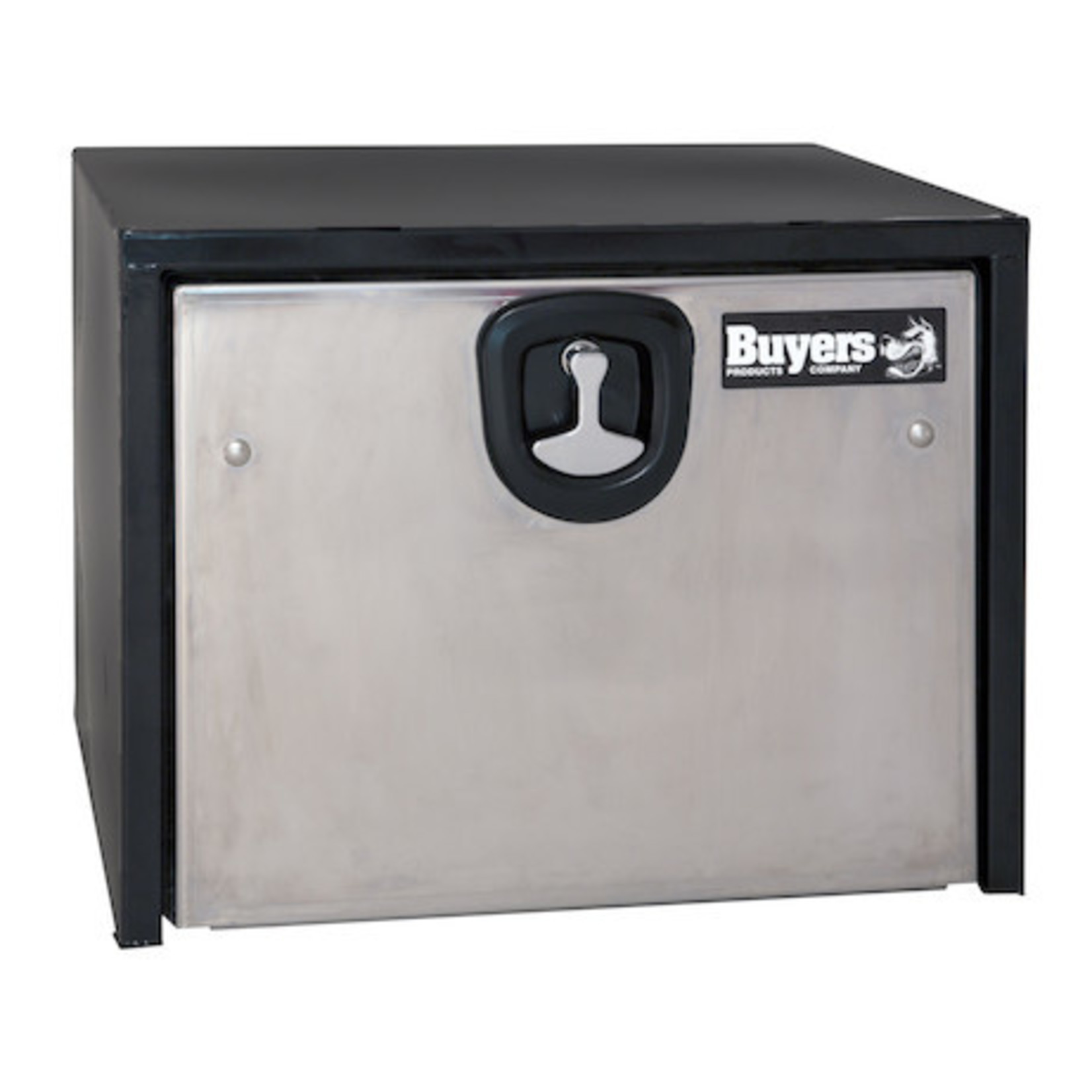 Buyers Products Company Black Steel Underbody Truck Box with Stainless Steel Door Series
