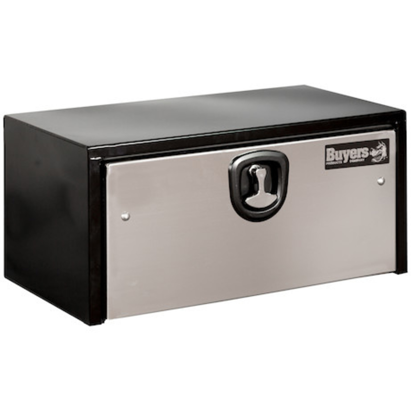 Buyers Products Company Black Steel Underbody Truck Box with Stainless Steel Door Series