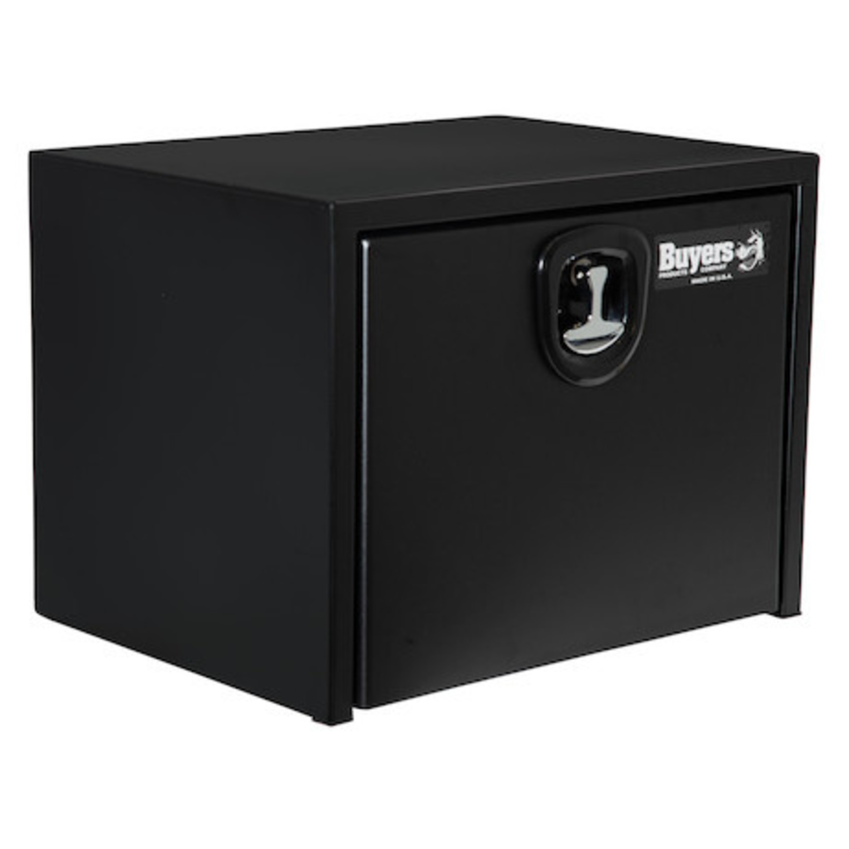 Buyers Products Company Textured Matte Black Steel Underbody Truck Box with 3-Point Latch Series