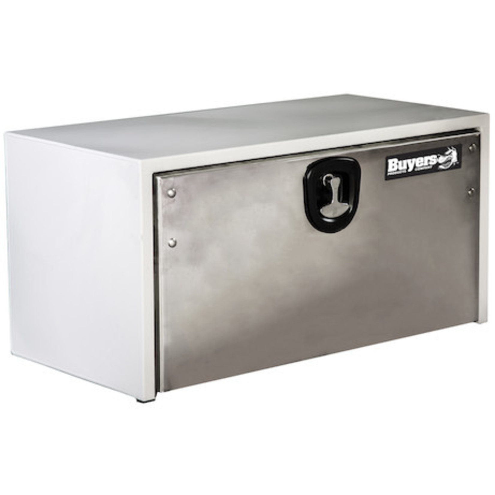 Buyers Products Company White Steel Underbody Truck Box with Stainless Door Series