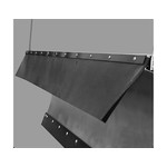 SAM SAM Belted Rubber Snow Deflector V-Plow 3/8 x 9 x 45.75 Inch