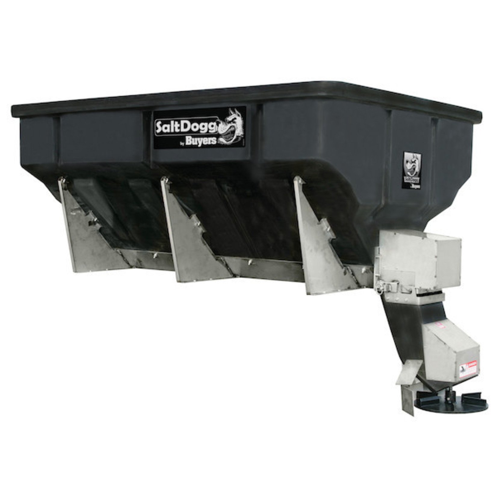 SaltDogg SaltDogg 4.0 Cubic Yard Electric Black Poly/Stainless Steel Hopper Spreader with Auger
