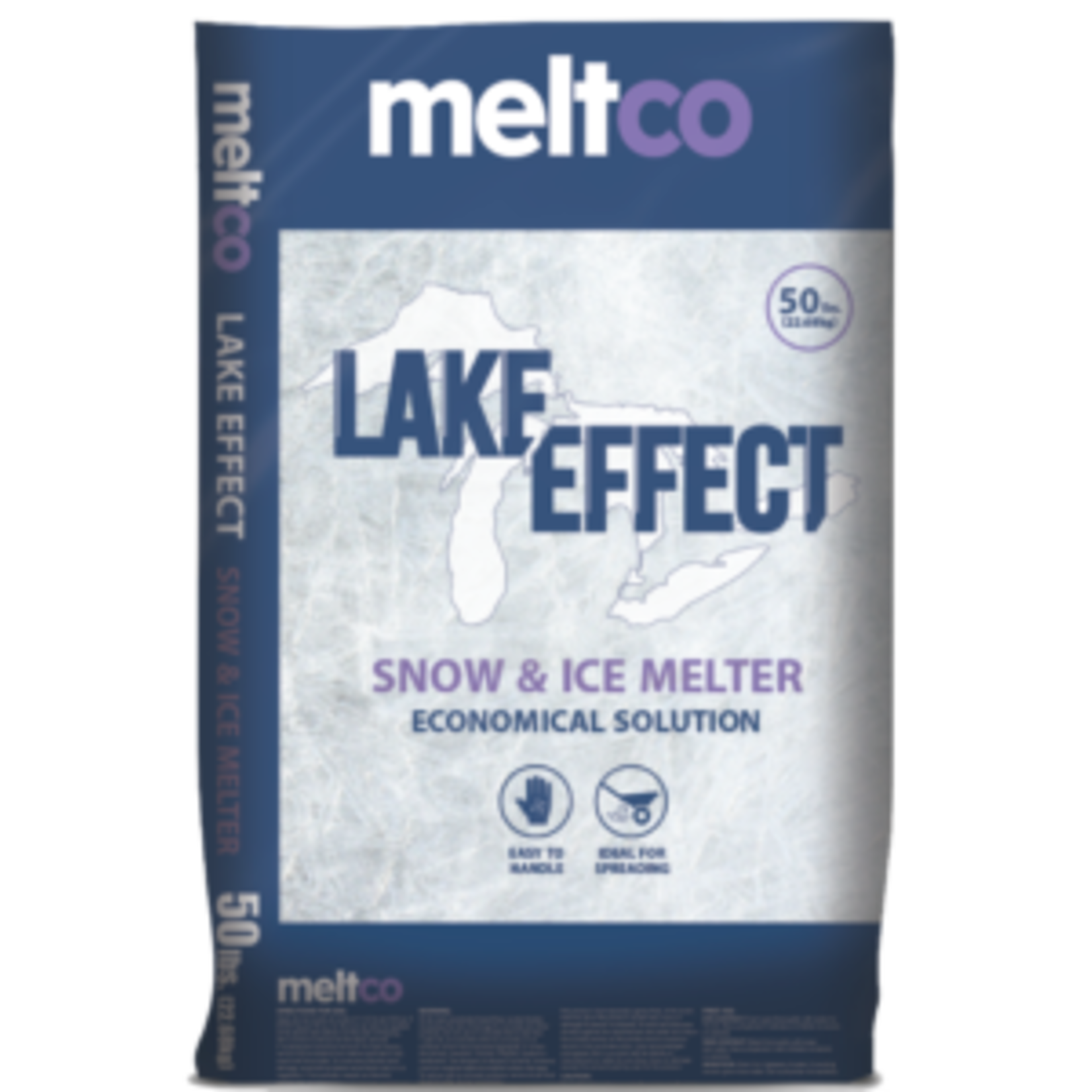 Meltco (1) 50 lbs. bag of Meltco Lake Effect Rock Salt