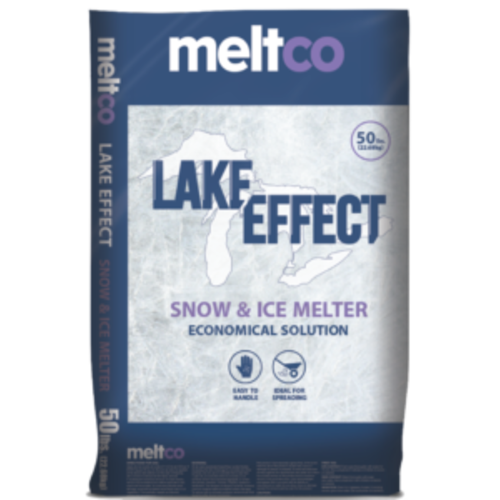Meltco Pallet (49, 50# Bags). Meltco Lake Effect Rock Salt
