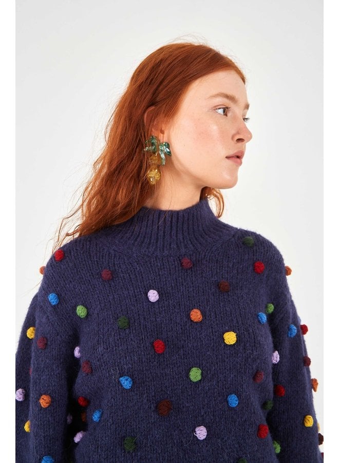 COLORFUL DOTS SWEATER