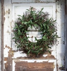 Gathered Olive And Twig Wreath