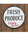 Fresh Produce Metal Sign