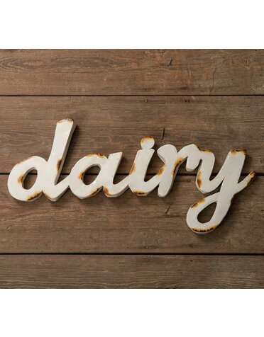 dairy" Wall Sign