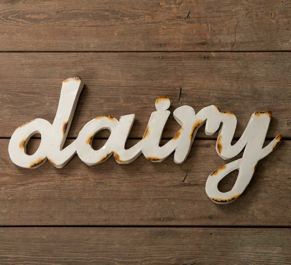 dairy" Wall Sign