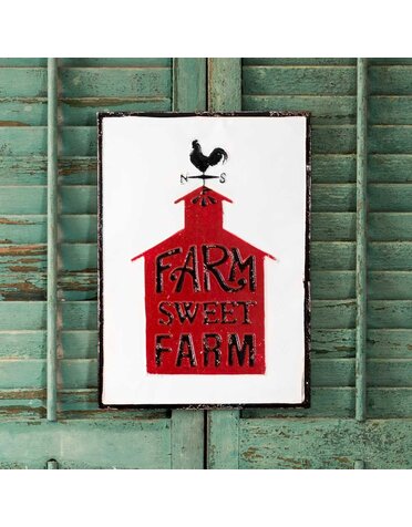 Farm Sweet Farm Metal Wall Sign