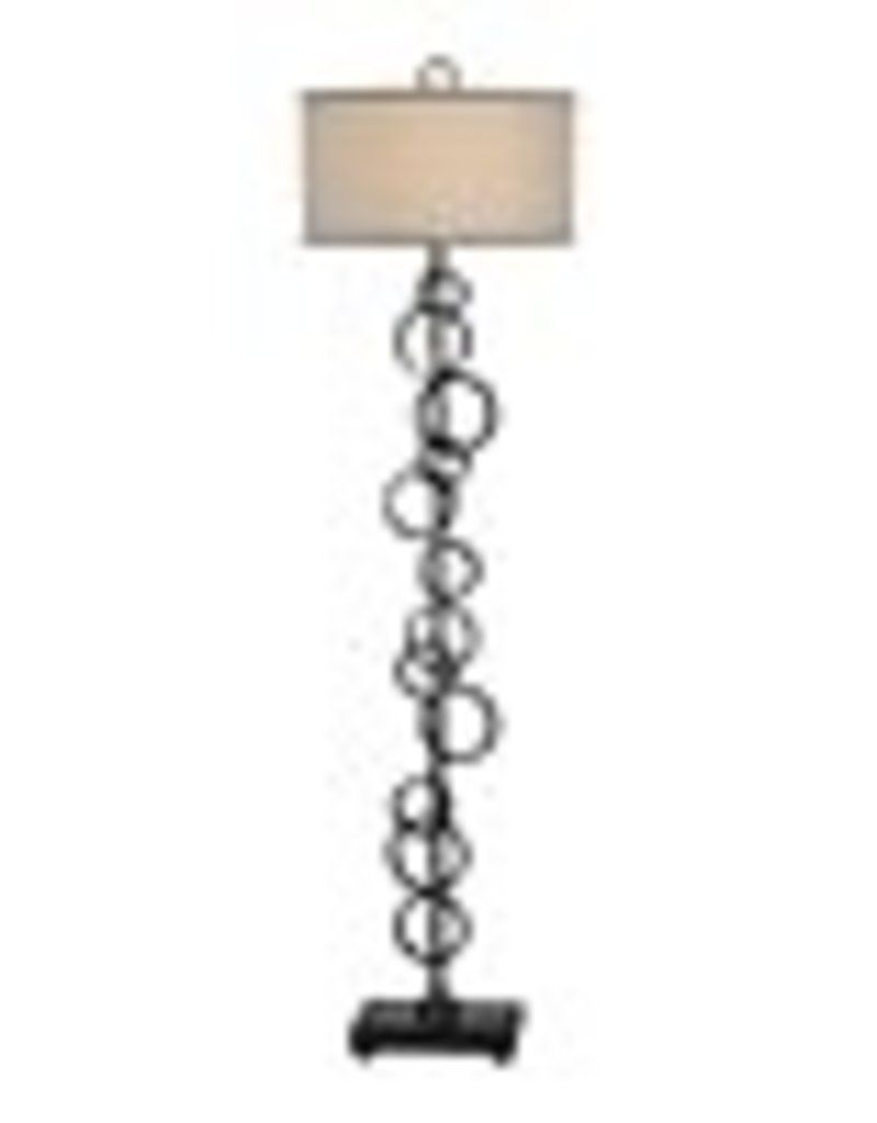 Anillo One Light Floor Lamp in Dark Bronze