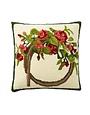 Geranium Wreath Indoor/Outdoor Pillow 18X18