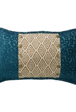 IKAT & LEOPARD ACCENT PILLOW 10X16