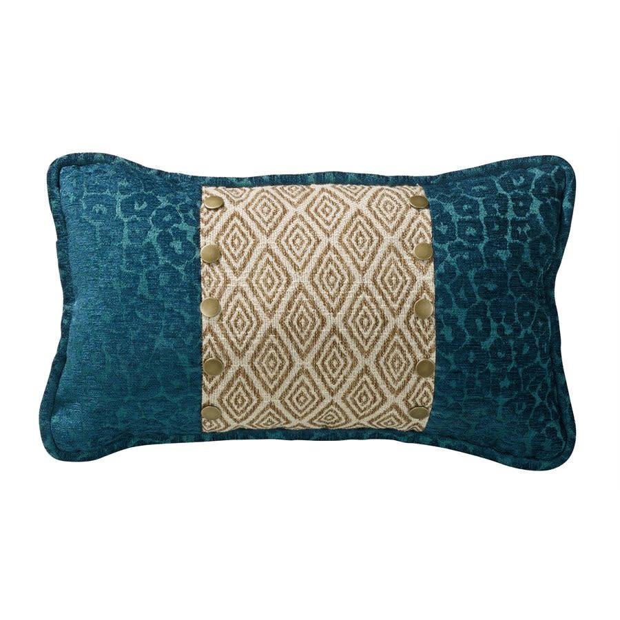 IKAT & LEOPARD ACCENT PILLOW 10X16
