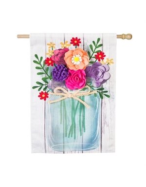 Mason Jar Bouquet Flag