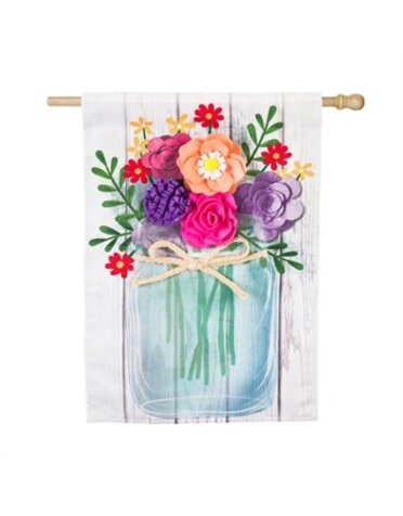 Mason Jar Bouquet Flag