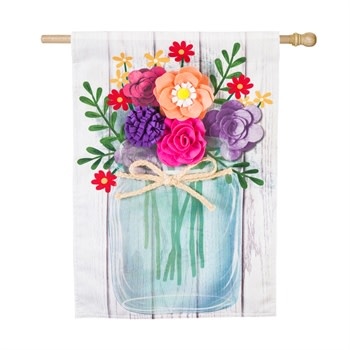 Mason Jar Bouquet Flag