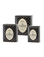Black & White Vintage Coffee Tin - Set of 3