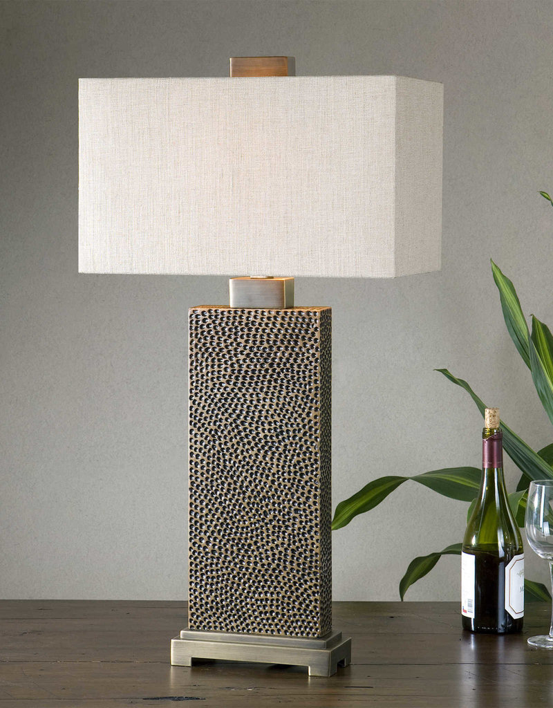 Uttermost Canfield One Light Table Lamp in Coffee Bronze