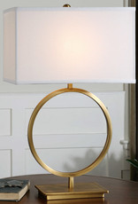 Uttermost Duara One Light Table Lamp in Brushed Brass