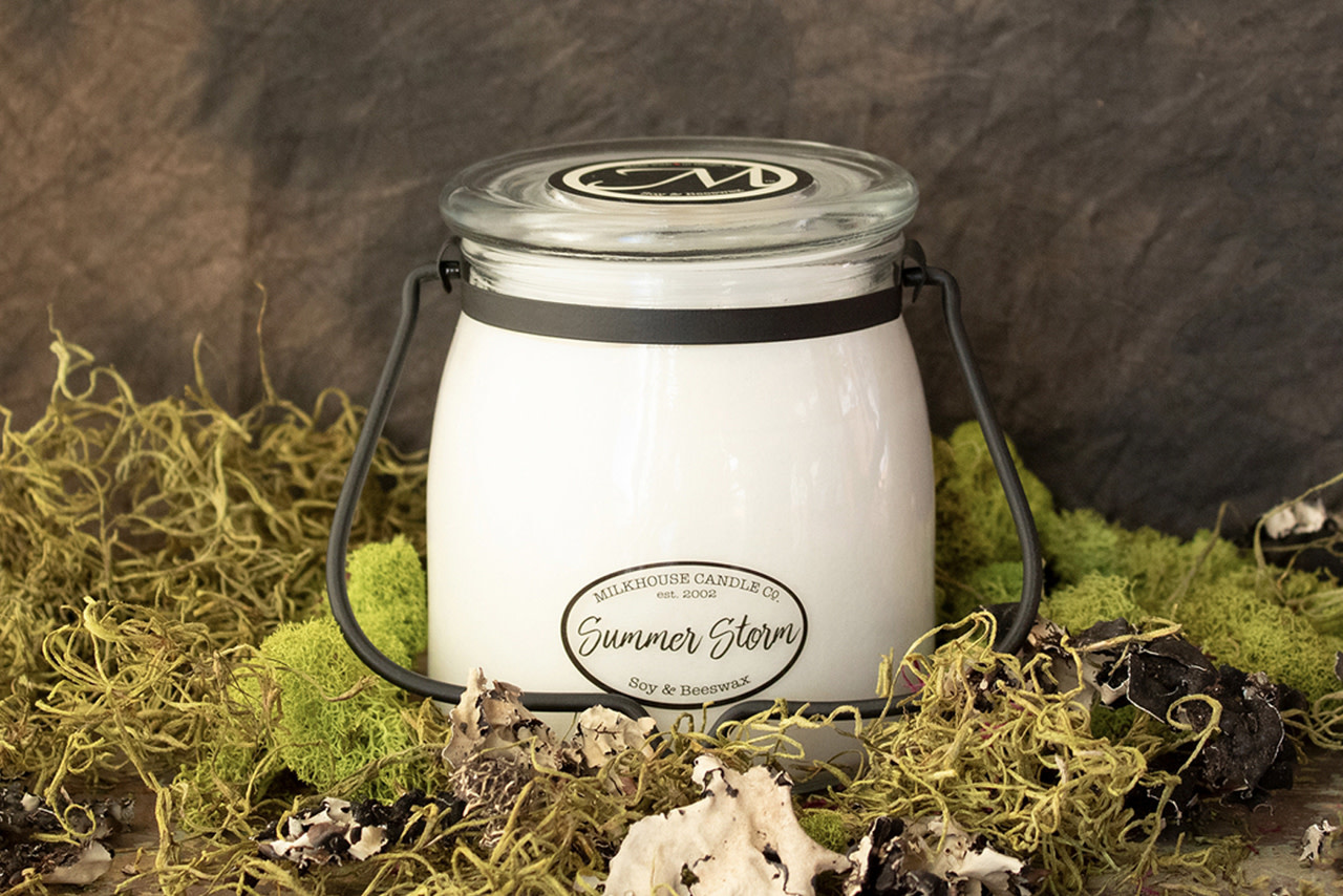 Butter Jar 16 oz Summer Storm