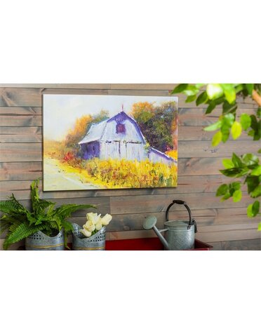 Barn "Change of the Seasons" Outdoor Canvas 24" x 36"