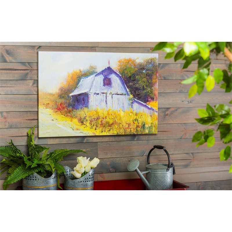 Barn "Change of the Seasons" Outdoor Canvas 24" x 36"