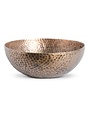 11.25" Metal Bowl with Antiqued Copper Finish