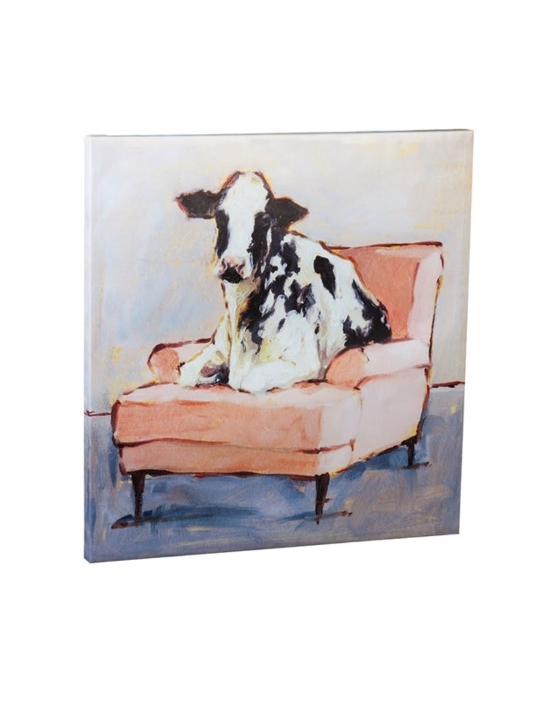 "Moo-ving In" Canvas 30" x 30"