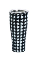 Houndstooth Stainless Steel Beverage Cup 17 oz