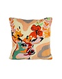 Jardin Deer Hooked Indoor/Outdoor Pillow, 18"x18"