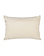 "Enjoy the Journey" White & Blue Stripes Lumbar Pillow