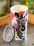 13 oz. Double Wall Ceramic Cup w/Lid - Safari Brush