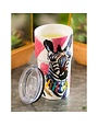 13 oz. Double Wall Ceramic Cup w/Lid - Safari Brush