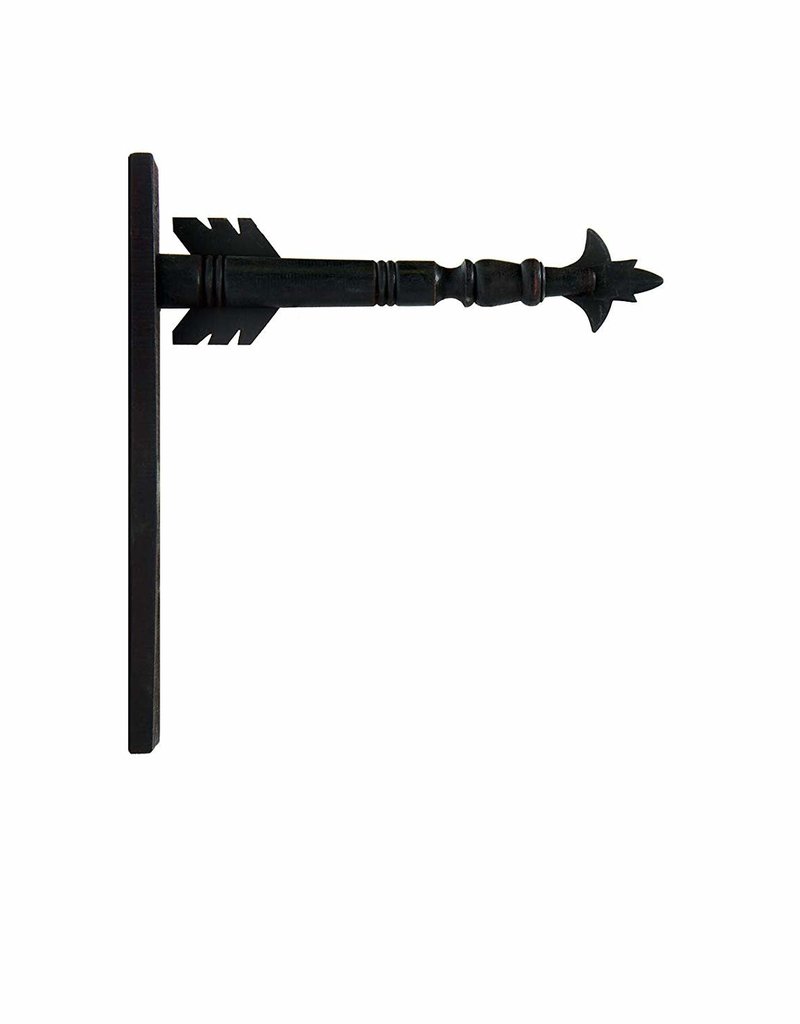 17.5 Inch Black Wood Arrow Holder