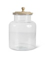 13 Inch Cookie Jar with Wood Lid