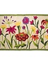 Indoor/Outdoor Hooked Rug, Wildflowers 42"x 24"