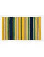 Indoor/Outdoor Hooked Rug, Yellow Striped 42"x24"