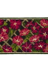 Indoor/Outdoor Hooked Rug, Morning Glory 42"x24"