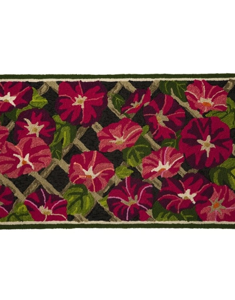 Indoor/Outdoor Hooked Rug, Morning Glory 42"x24"