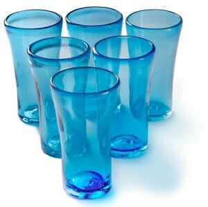 Lily Glass (Solid Turquoise) 14oz