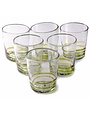 Triple Green Serpentine Glass (Short Tumbler) 12oz