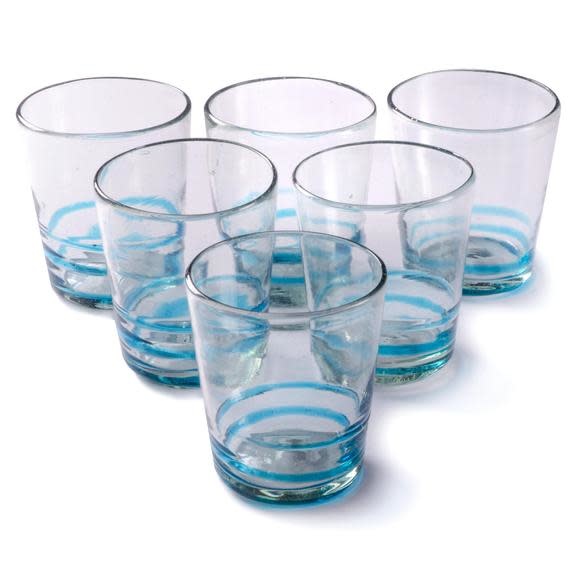 Turquoise Serpentine Glass (Short Tumbler)