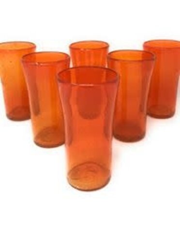 Lily Glass (Solid Orange) 14oz