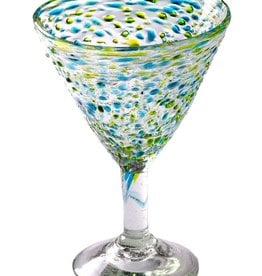 Del Mar Martini - 12 oz (Turquoise/Green Pebble)