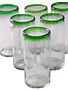 Tall Tumbler/Ice Tea (Green Rim) 22oz
