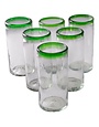 Tall Tumbler/Ice Tea (Green Rim) 22oz